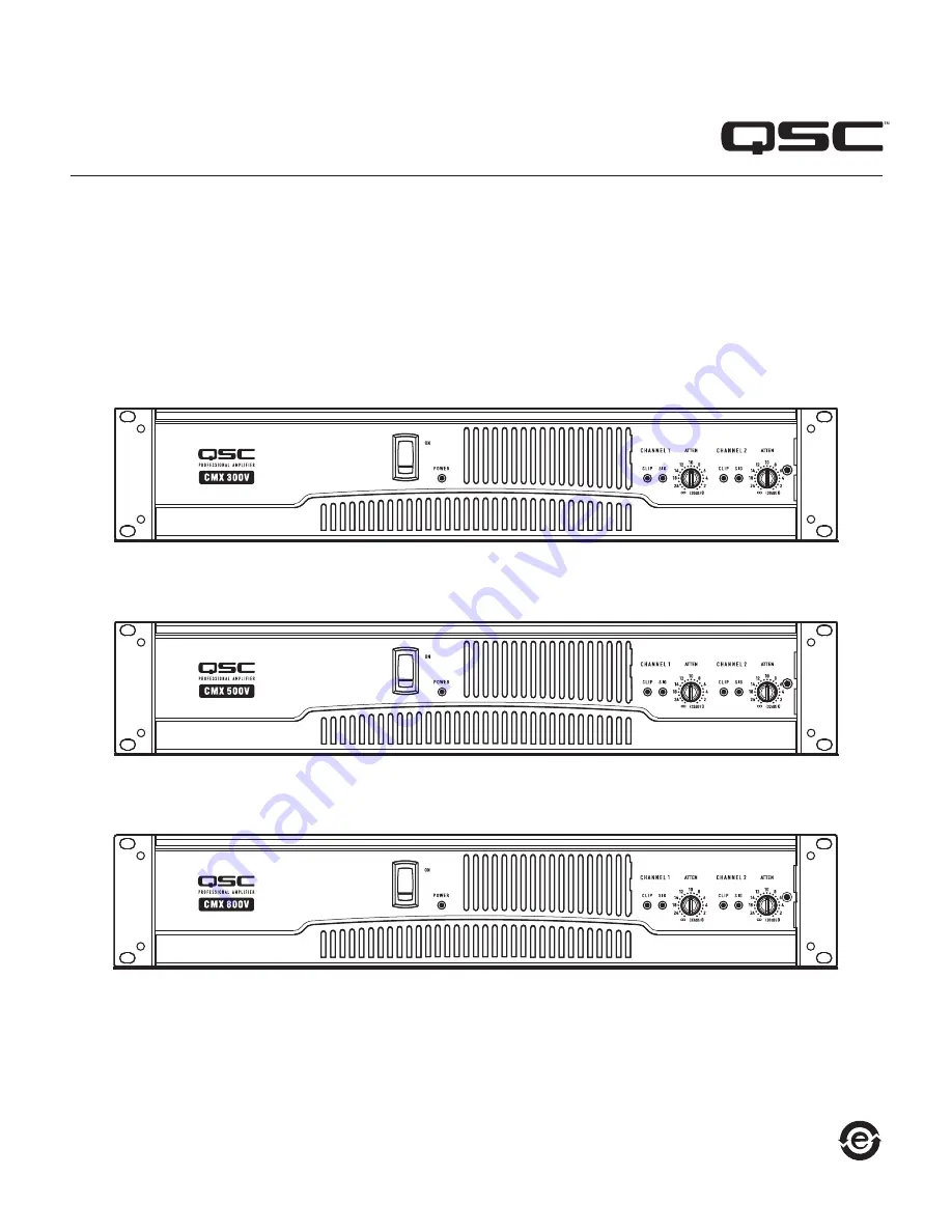 QSC CMX300V Скачать руководство пользователя страница 1