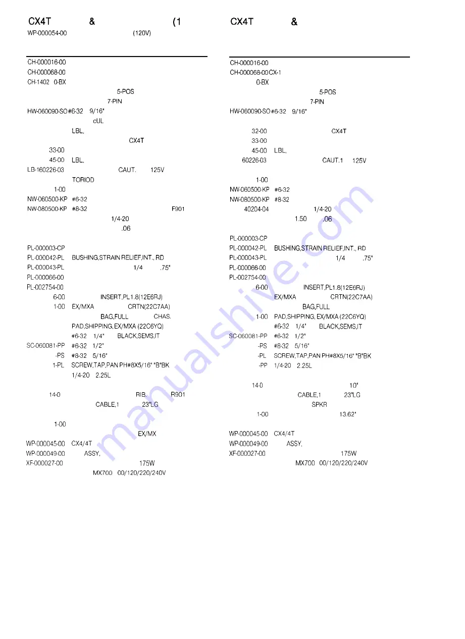 QSC CX Series Service Manual Download Page 42