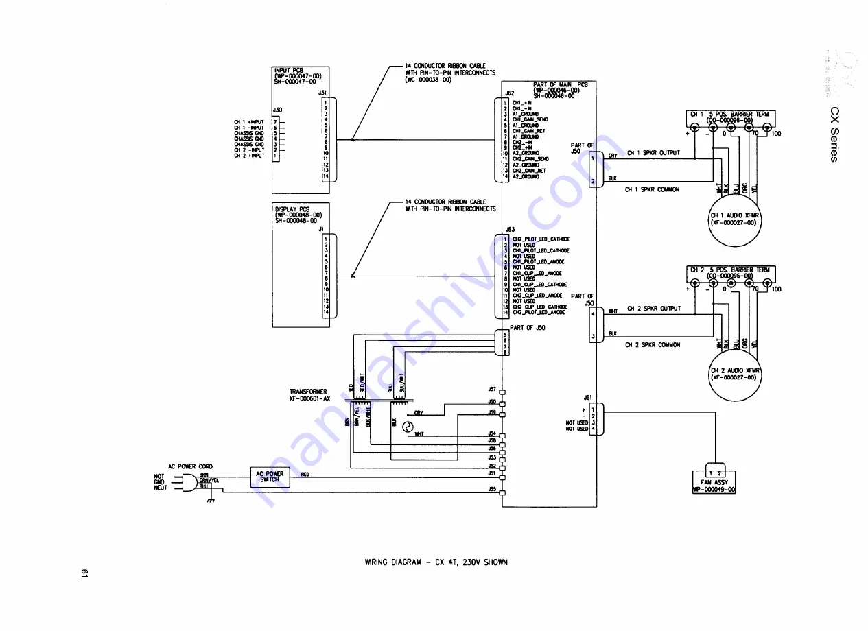 QSC CX Series Service Manual Download Page 67