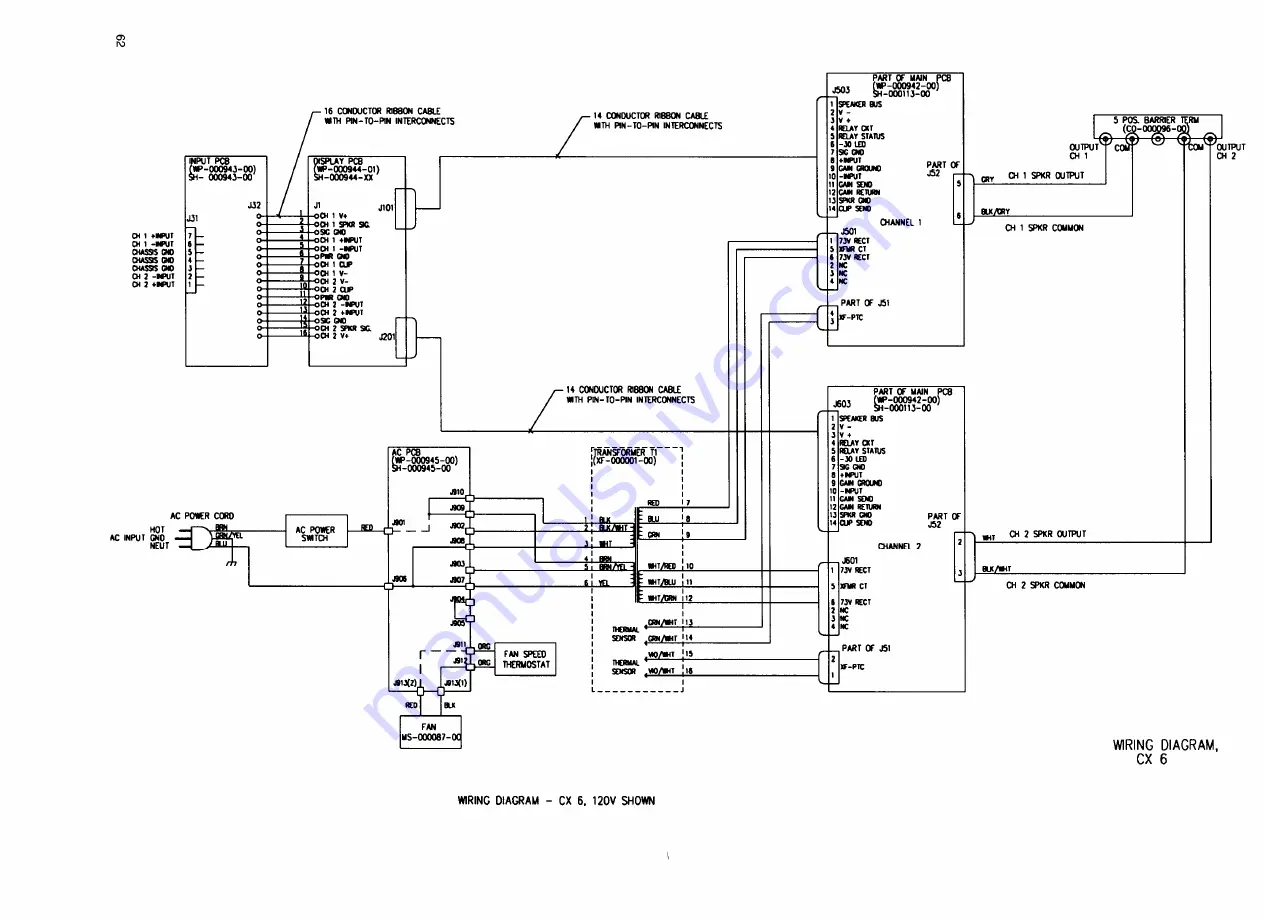 QSC CX Series Service Manual Download Page 68