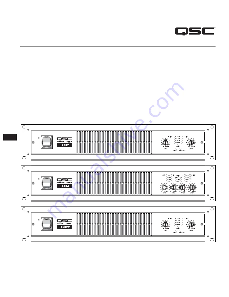 QSC CX Series Скачать руководство пользователя страница 52