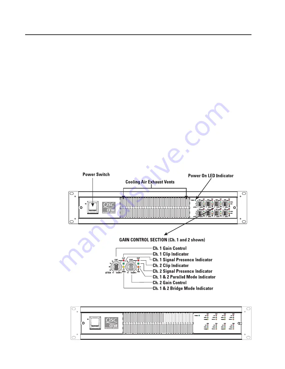 QSC CX168 Скачать руководство пользователя страница 4