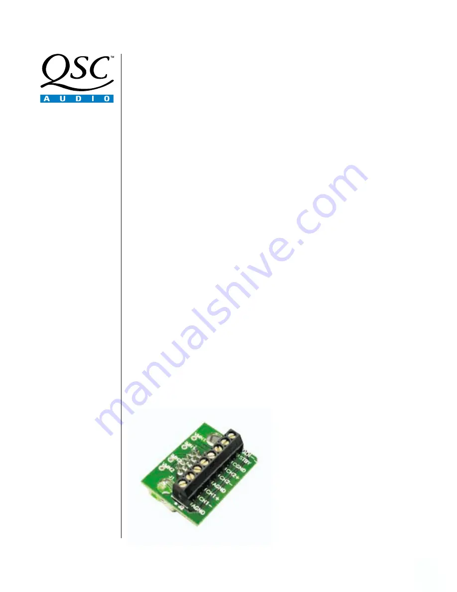 QSC DD1-3 Скачать руководство пользователя страница 1