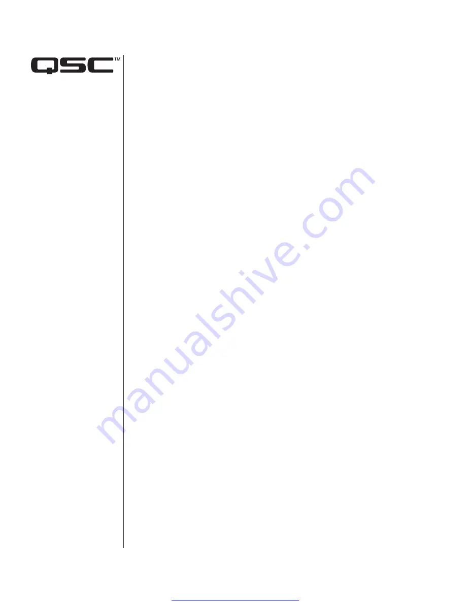 QSC DDI-11 Installation Manual Download Page 1