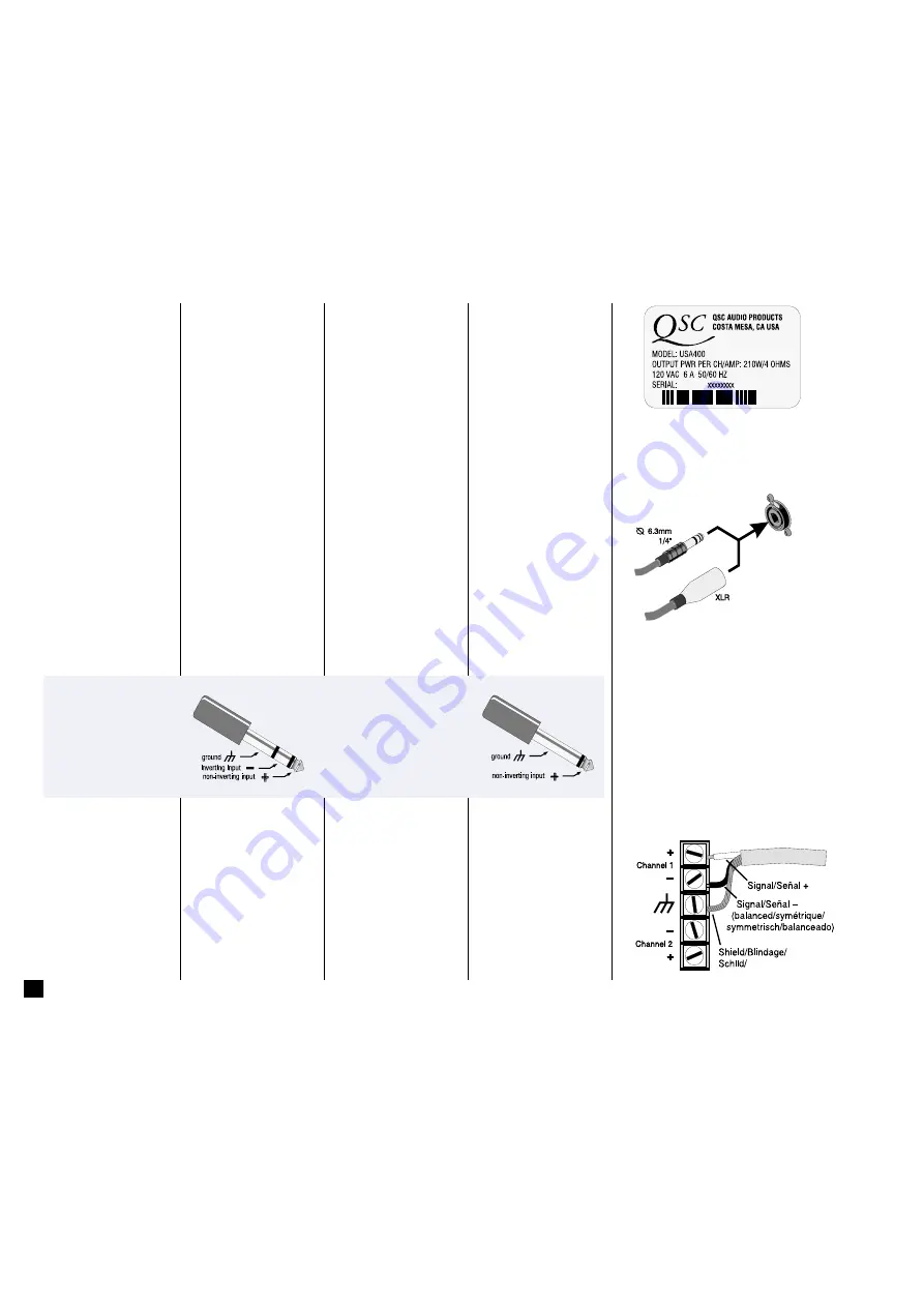 QSC USA Series User Manual Download Page 9