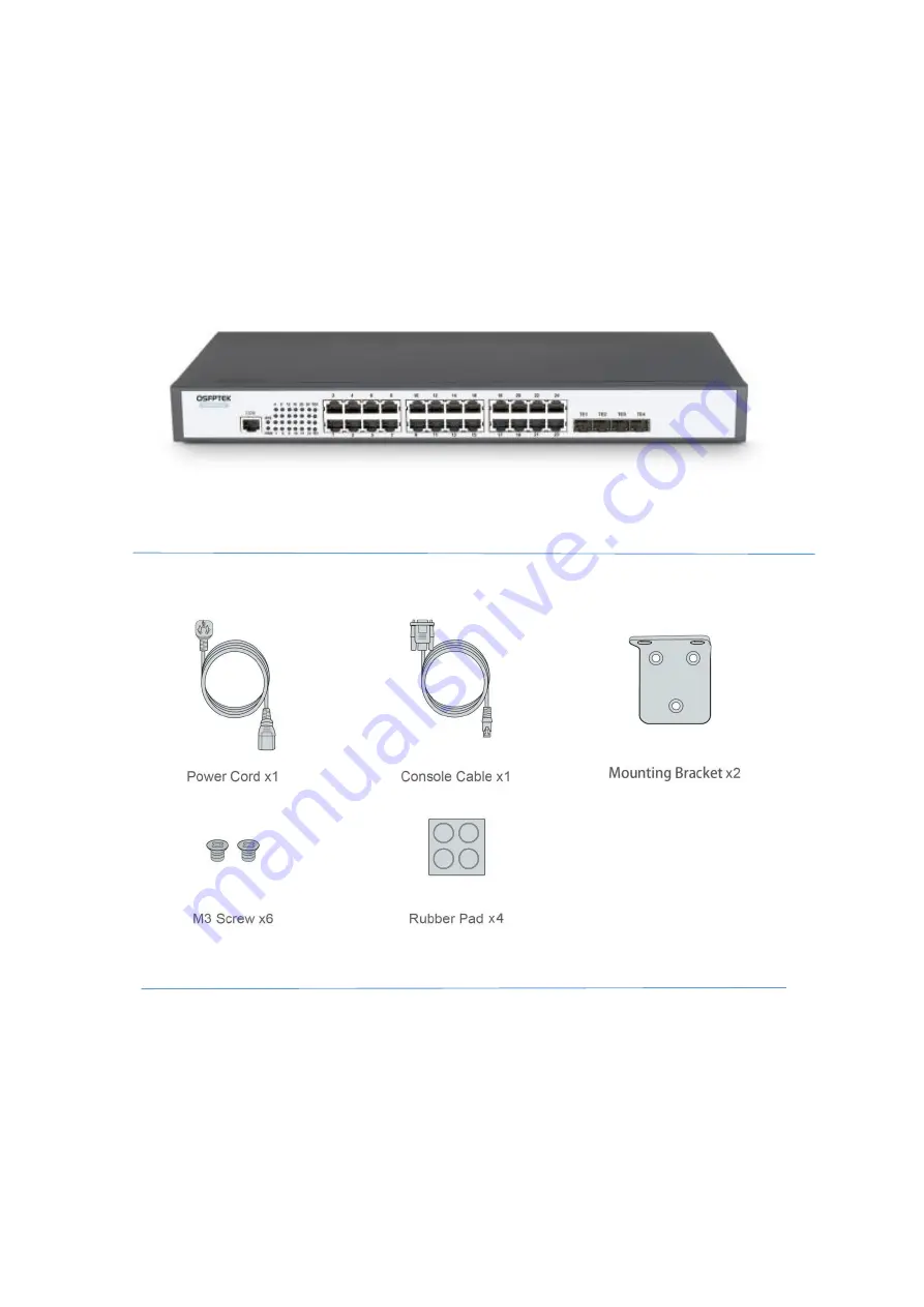 QSFPTEK S5300-24T4X Quick Start Manual Download Page 2