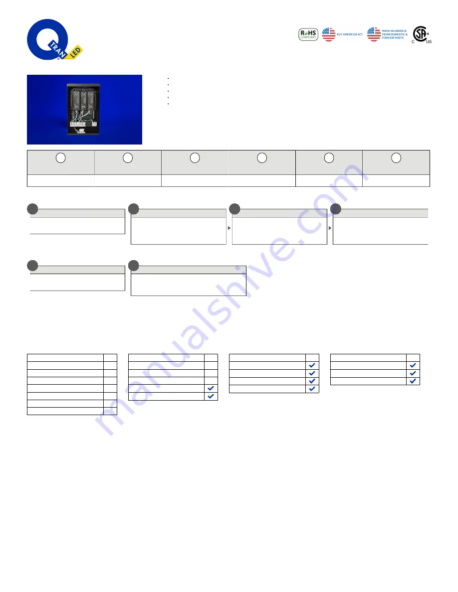 qtran QOM-eLED Ordering Manual Download Page 1