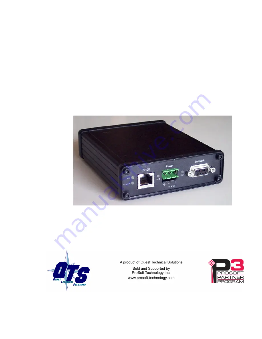 QTS P3 AN-X-TI-MAS User Manual Download Page 1