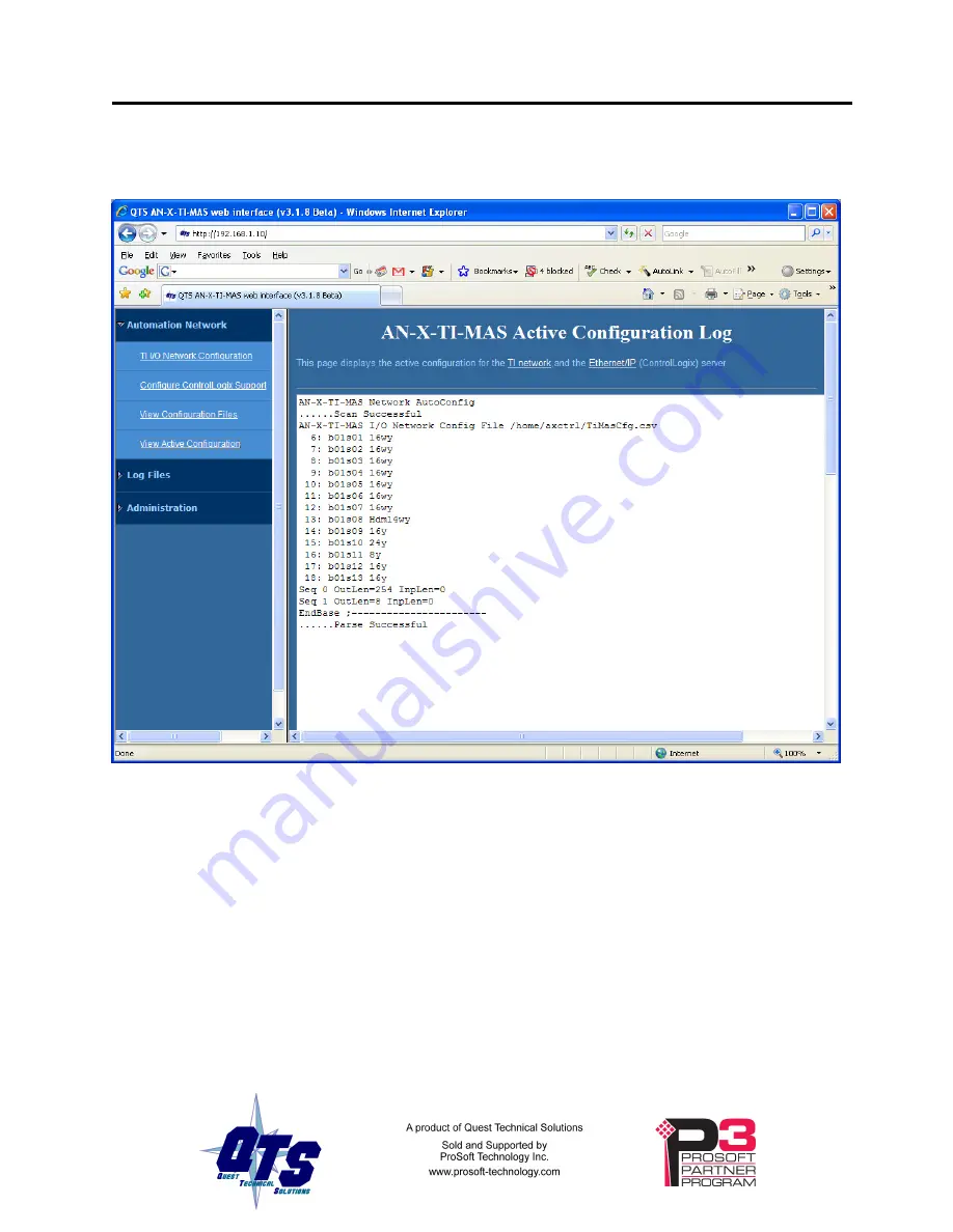 QTS P3 AN-X-TI-MAS User Manual Download Page 61