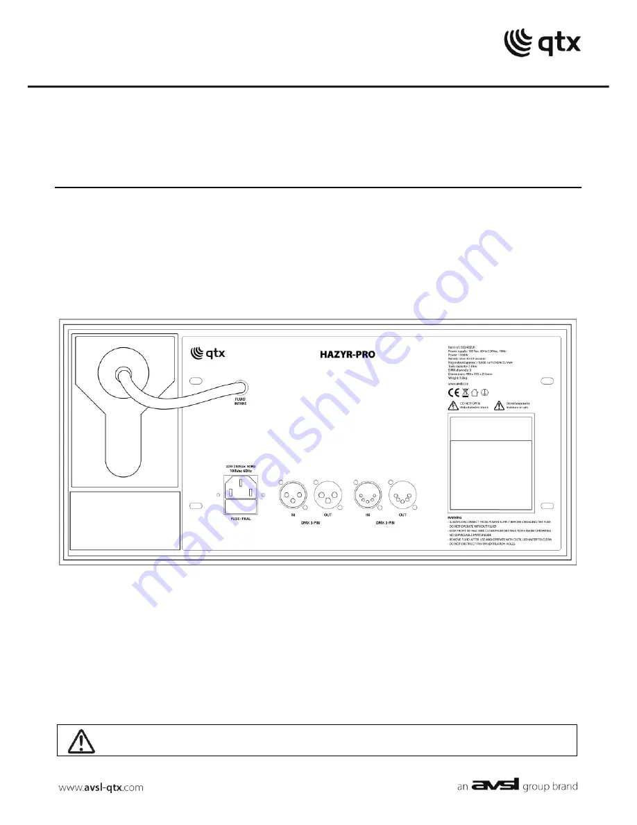 Qtx HAZYR-PRO User Manual Download Page 1