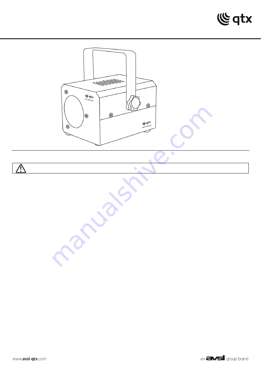 Qtx LED TWISTER IV User Manual Download Page 1