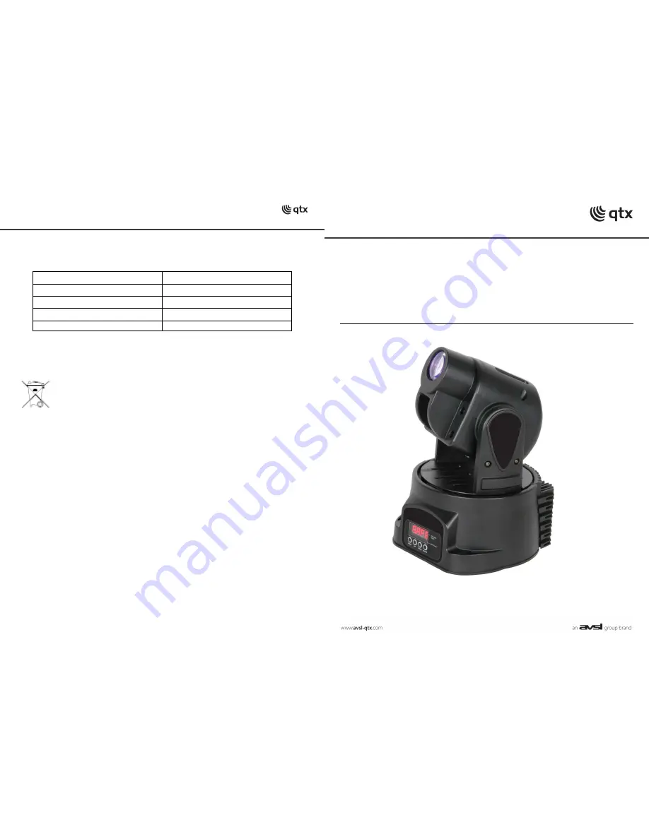 Qtx MHS-30 Скачать руководство пользователя страница 1