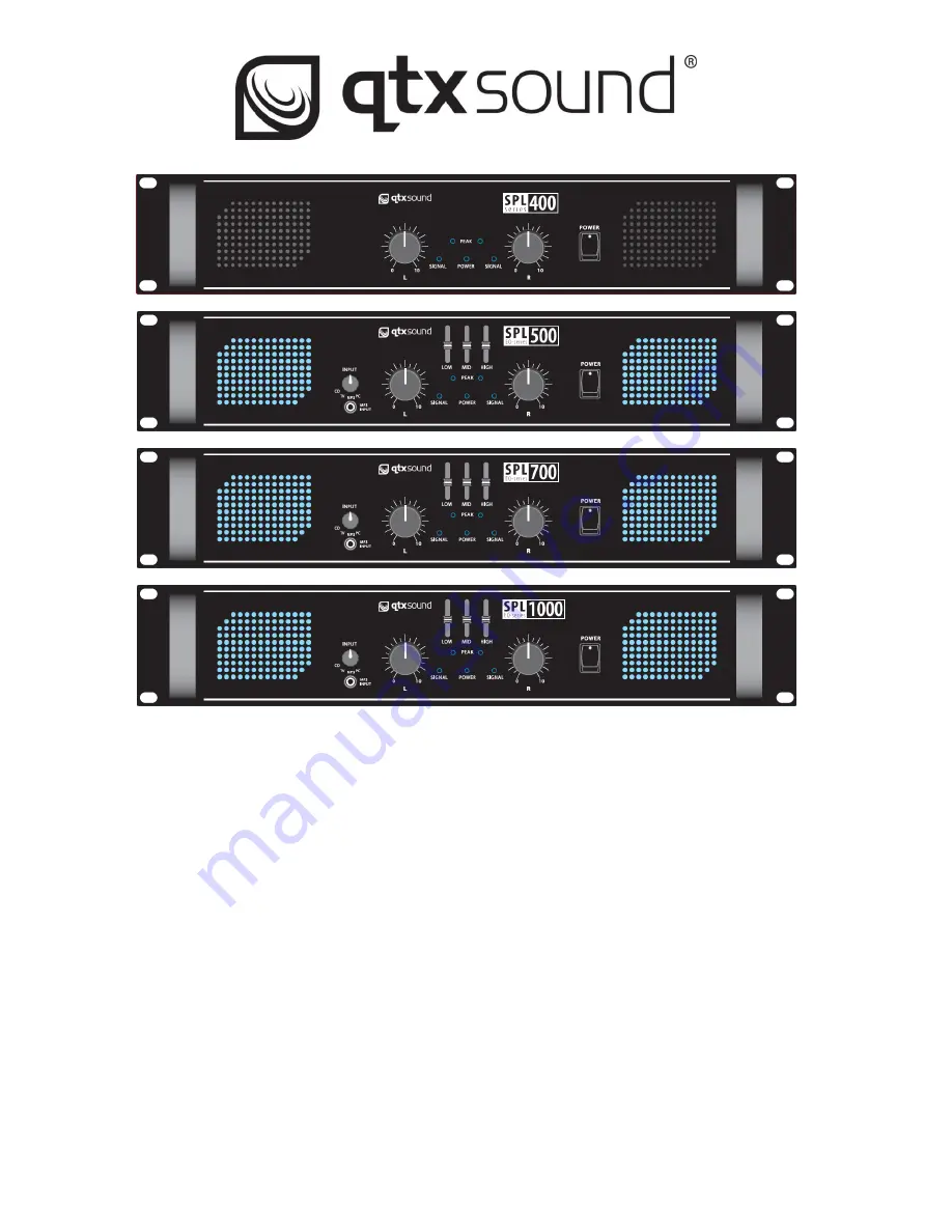 qtxsound SPL400 Instruction Manual Download Page 1