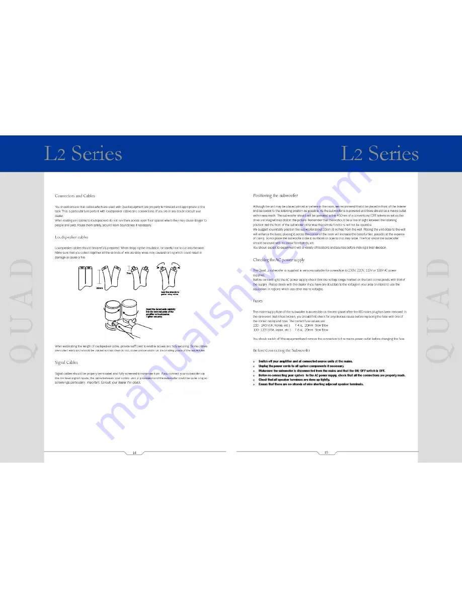 Quad Electroacoustics 9L2 User Manual Download Page 10