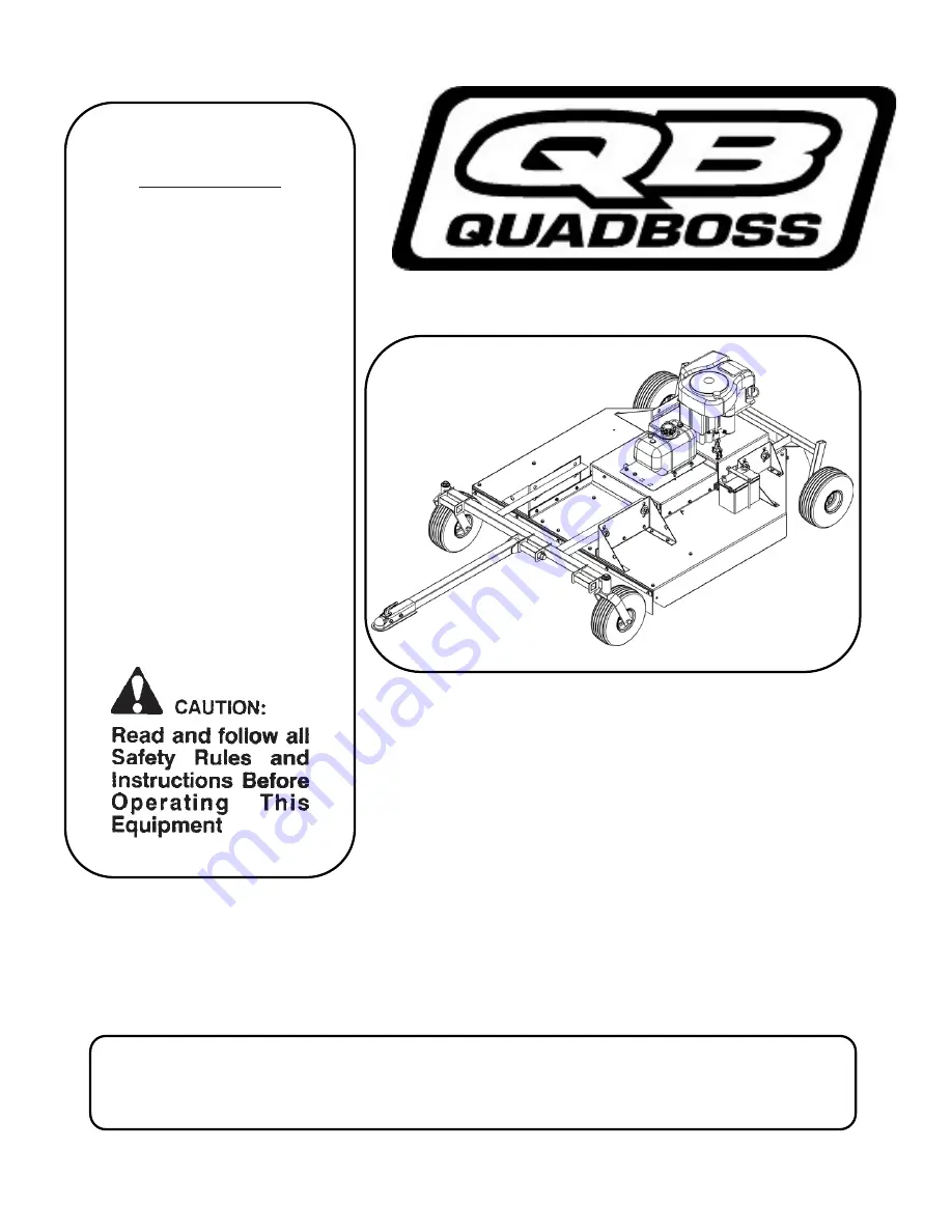 QuadBoss QBRT18552 Скачать руководство пользователя страница 1