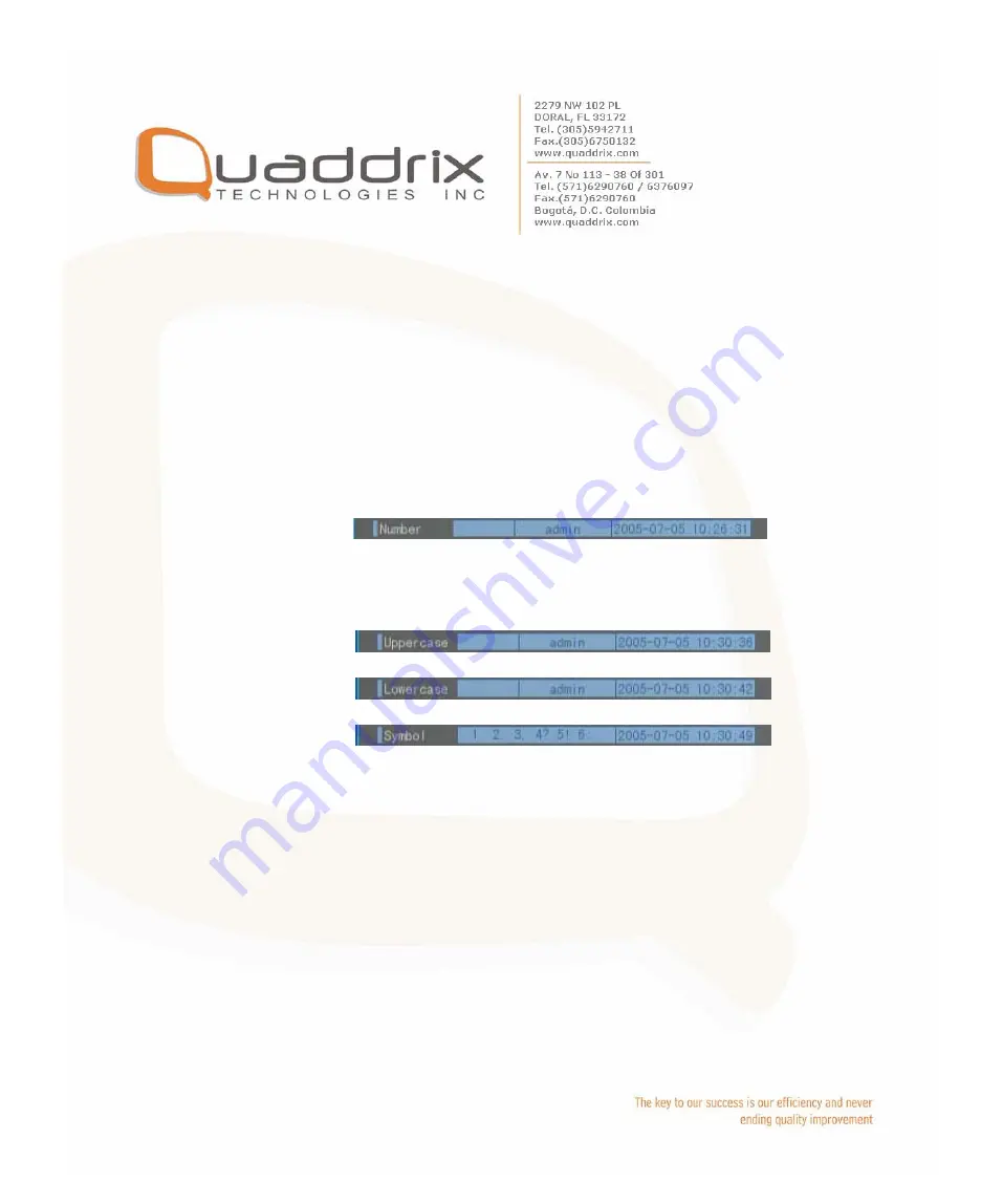 Quaddrix QT-500-16 User Manual Download Page 20