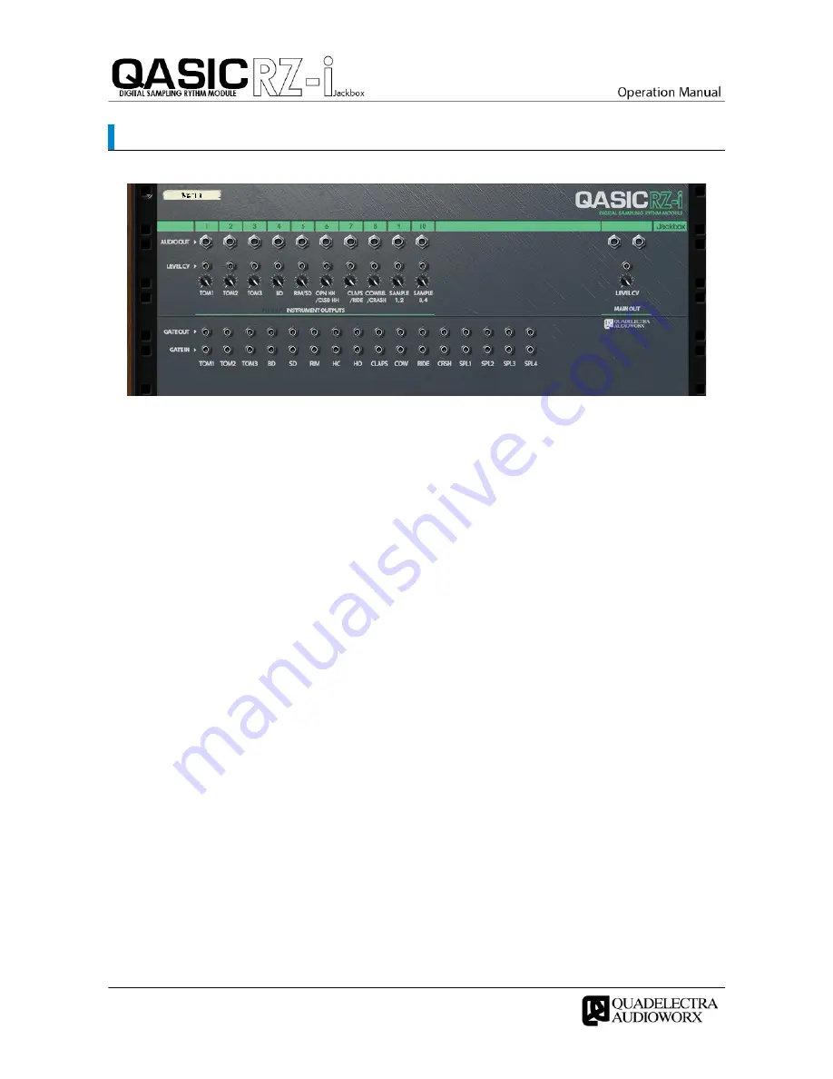 Quadelectra QASIC RZ-i Operation Manual Download Page 6