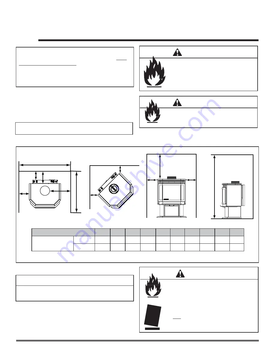 Quadra-Fire Direct Vent Gas Appliance COLBAY-FS-B Installation And Operation Manual Download Page 7