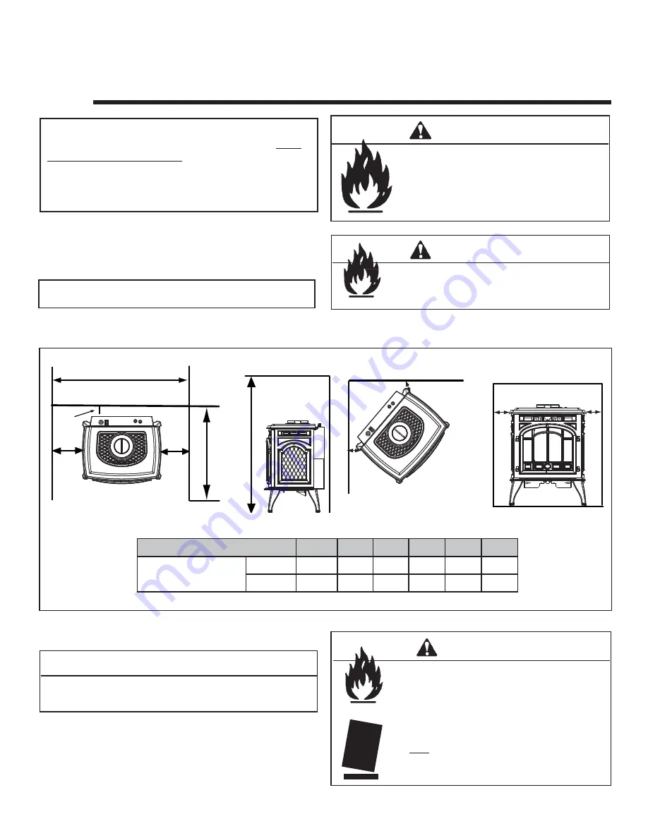 Quadra-Fire Quadra-FireSAPPHIRE-D-MBK Owner'S Manual Download Page 7