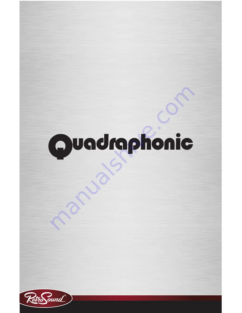 QUADRAPHONIC QUAD4 User Manual Download Page 1