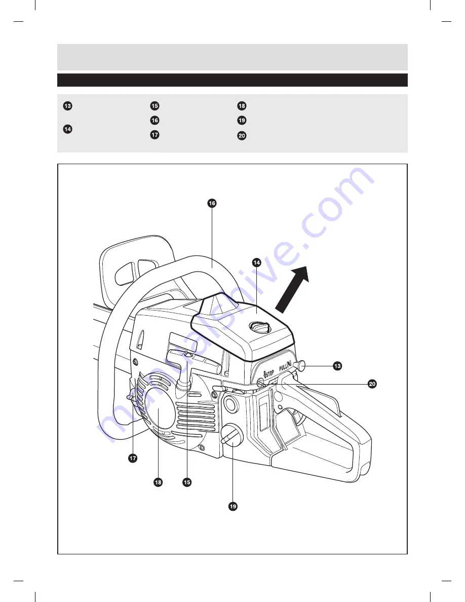 Qualcast 46 cc Petrol Chainsaw Operating Instructions Manual Download Page 7