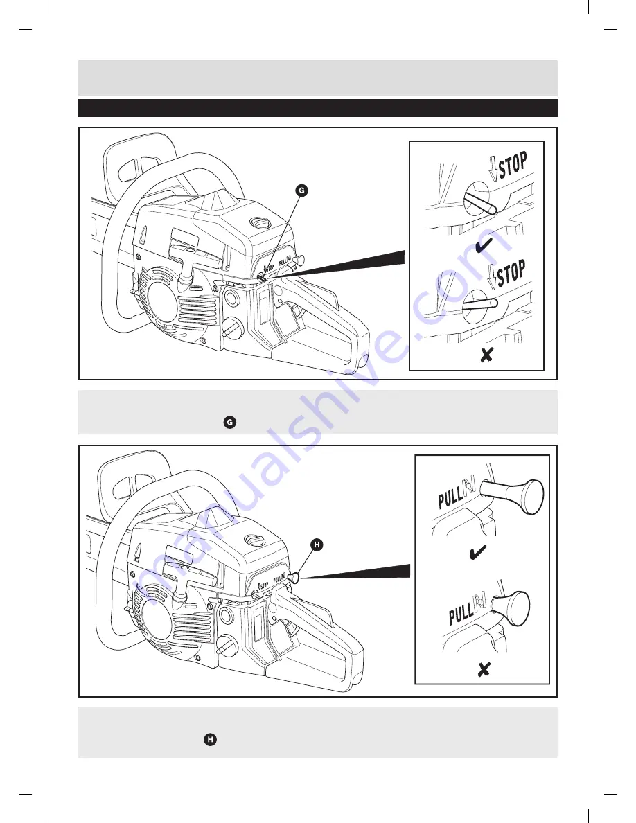 Qualcast 46 cc Petrol Chainsaw Operating Instructions Manual Download Page 23