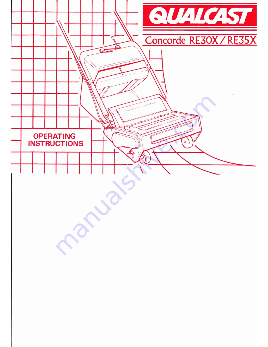 Qualcast Concorde RE30X Operating Instructions Download Page 1