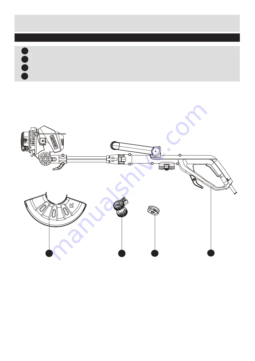 Qualcast GGT450A1 Assembly Manual Download Page 4