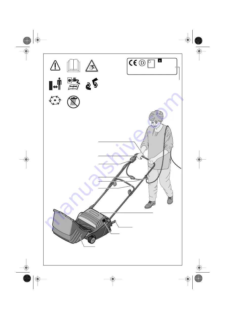 Qualcast Lawnraker 32 Operating Instructions Manual Download Page 1