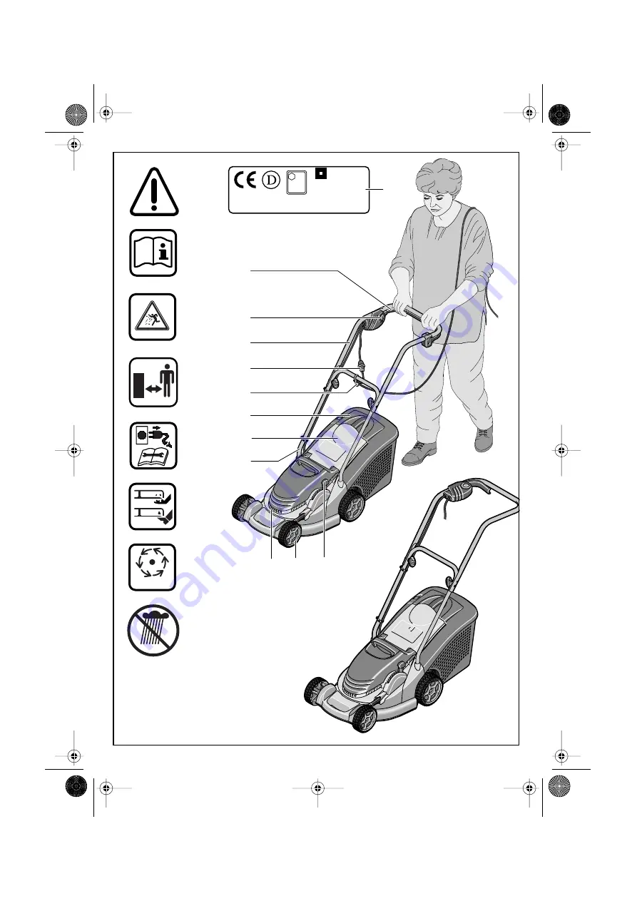 Qualcast Power-Trak 34 Instruction Manual Download Page 1