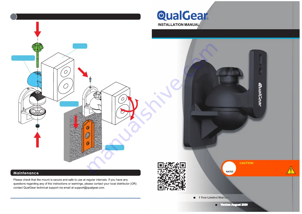 QualGear QG-SB-002-BLK Installation Manual Download Page 1