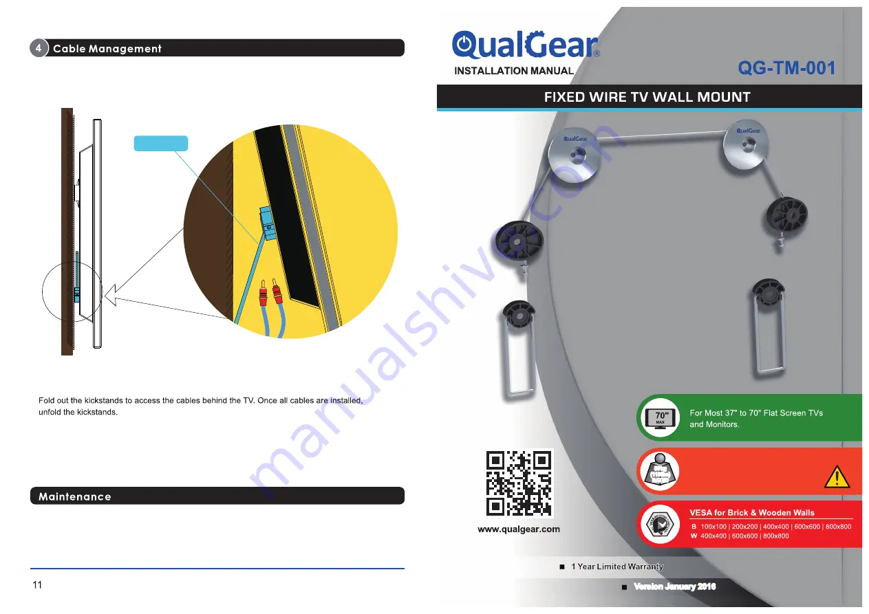 QualGear QG-TM-001 Installation Manual Download Page 1