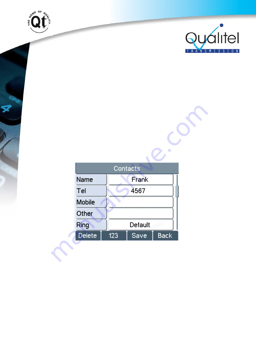 Qualitel KTF4-IP User Manual Download Page 39