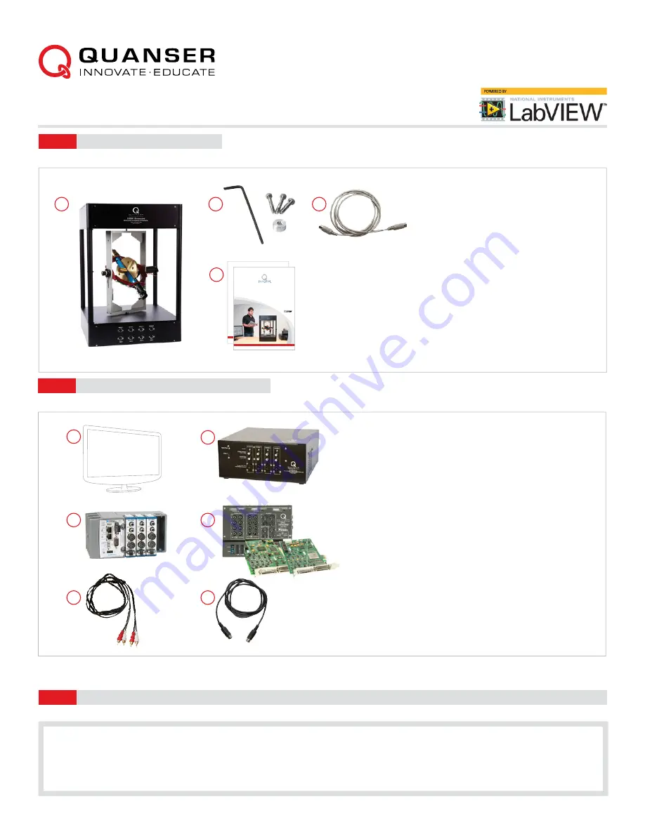 Quanser 3 DOF Quick Start Manual Download Page 1