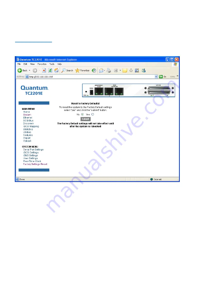 Quantum TC2201E User Manual Download Page 68