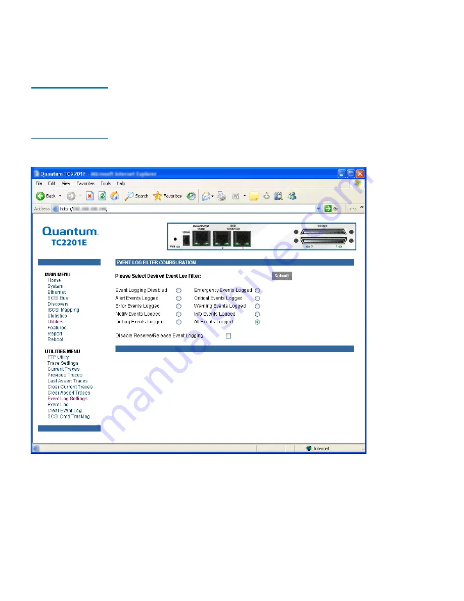 Quantum TC2201E User Manual Download Page 98