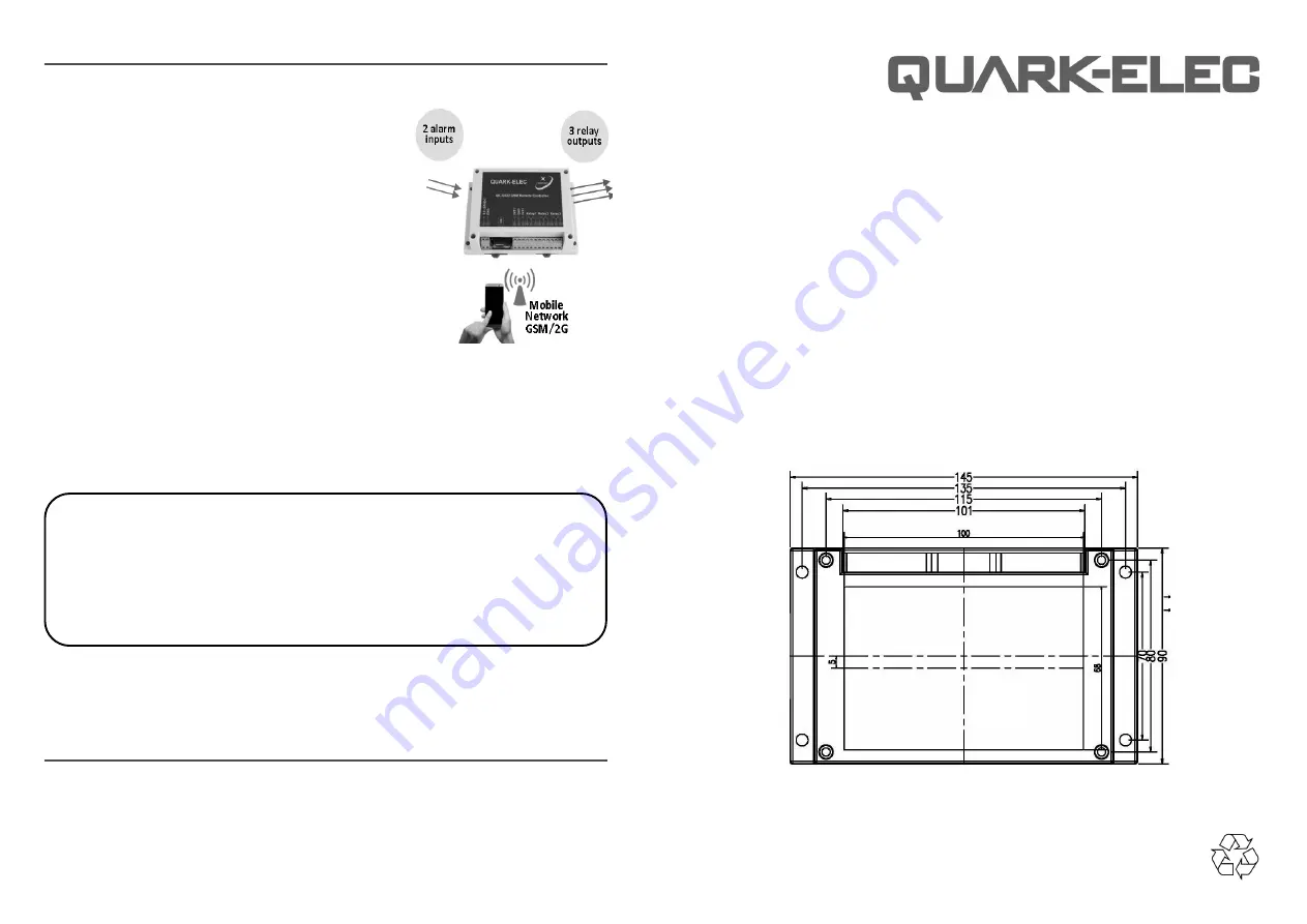 Quark-Elec G022P Setup Manual Download Page 1