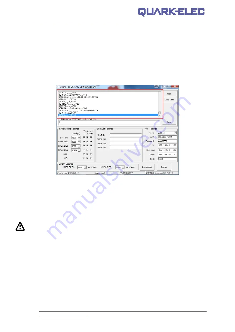 Quark-Elec Seatalk QK-A033 Manual Download Page 16