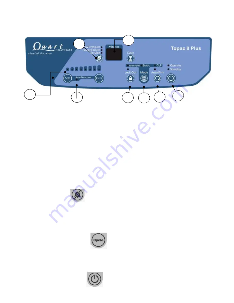 Quart Healthcare Topaz 8 Plus User Manual Download Page 9