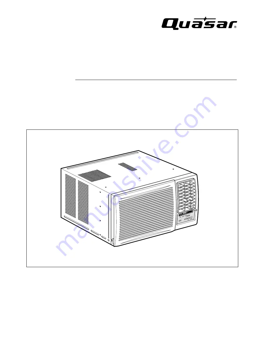 Quasar HQ-2082UH Installation And Operating Instructions Manual Download Page 1