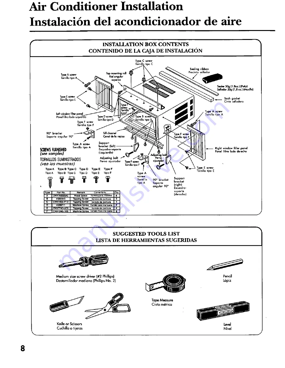 Quasar HQ-2141RH Installation And Operating Instructions Manual Download Page 8