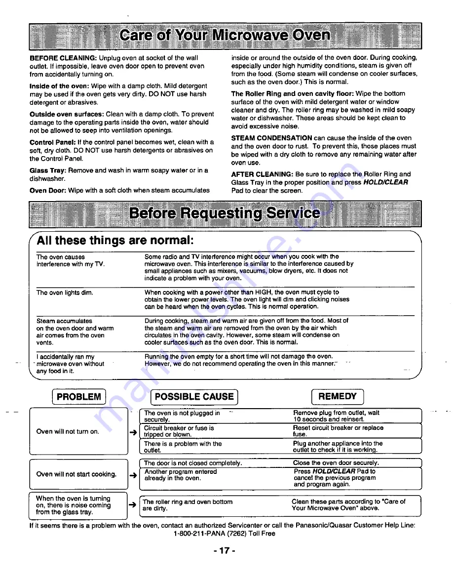 Quasar MQS1087 Operating Instructions Manual Download Page 19