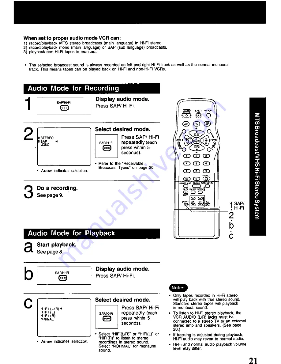 Quasar OmniVision VHQ-400 User Manual Download Page 21