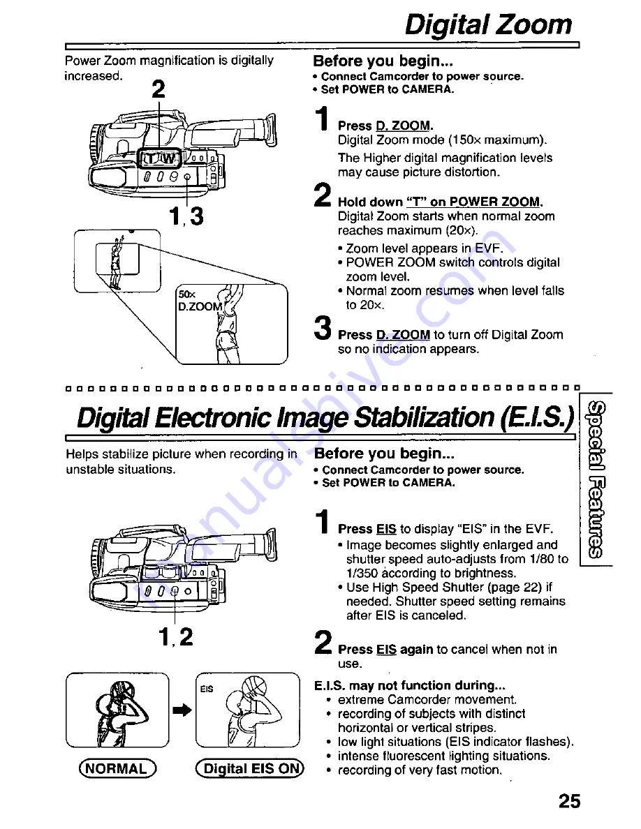 Quasar Palmcorder VM-D51 User Manual Download Page 25