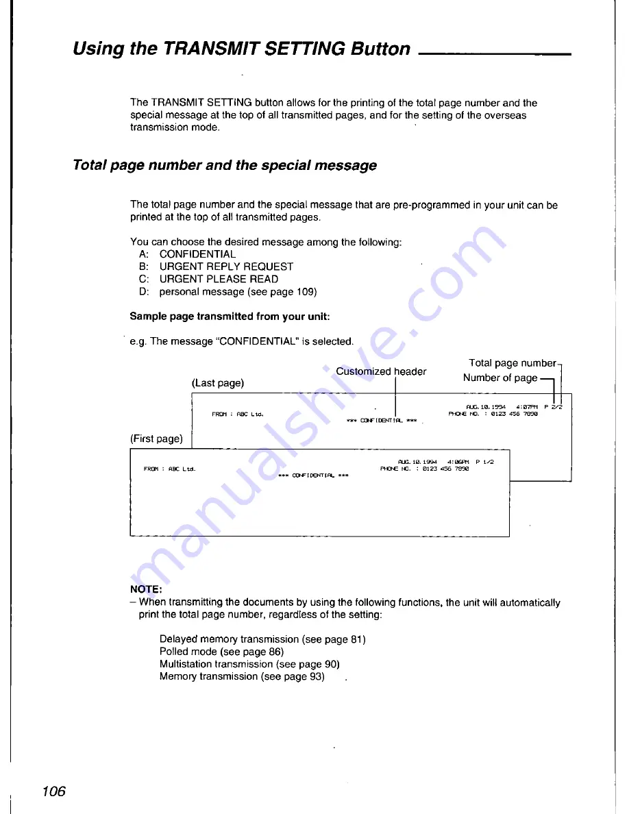 Quasar PPX2000 Operating Instructions Manual Download Page 108