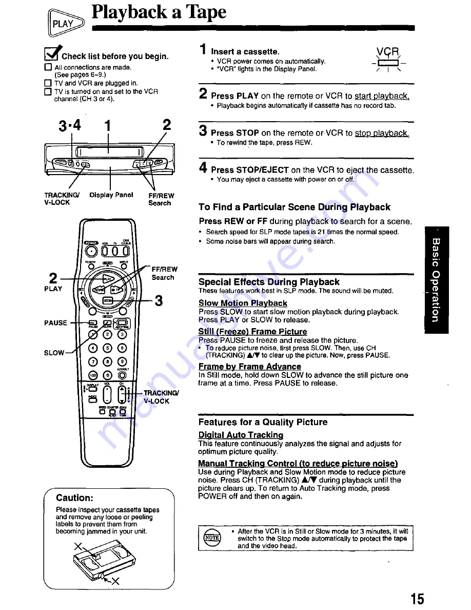 Quasar VHQ-820 User Manual Download Page 15