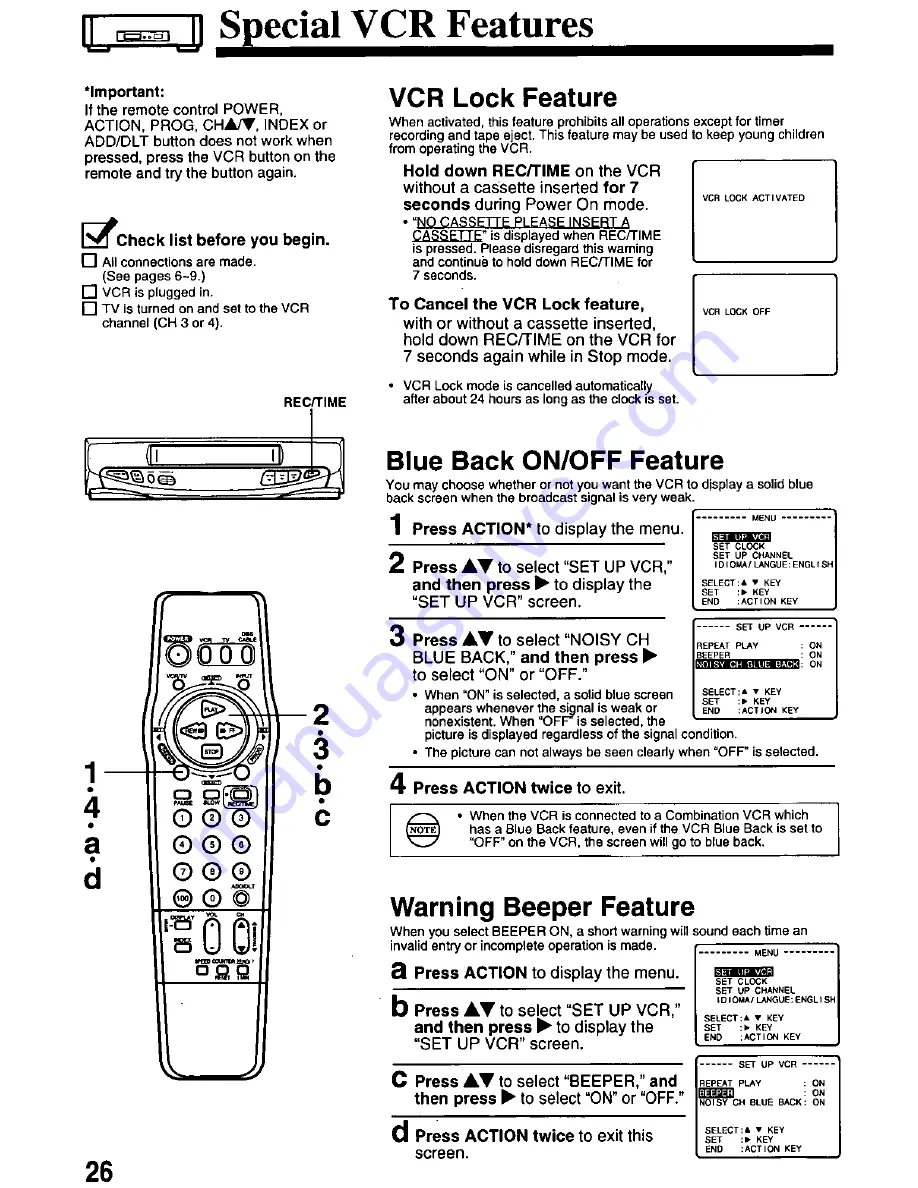 Quasar VHQ-820 User Manual Download Page 26