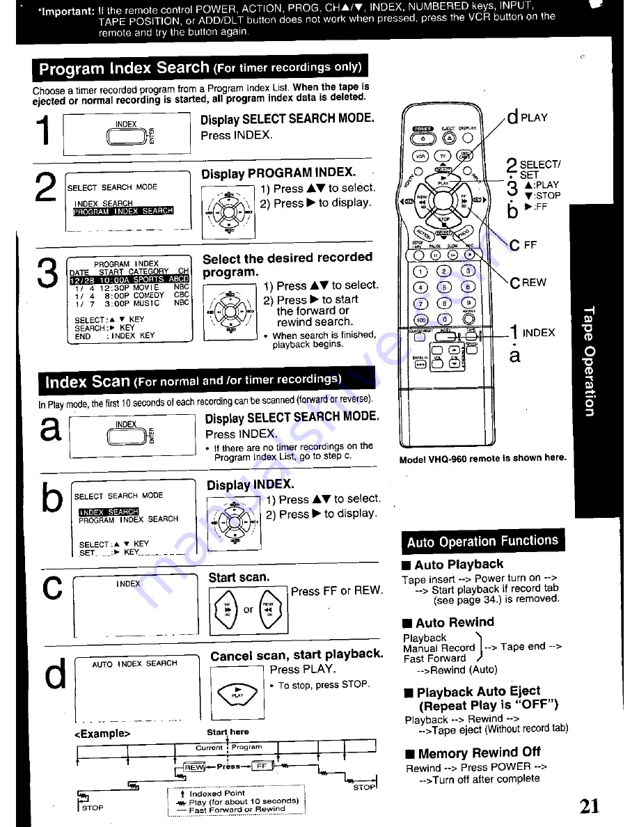 Quasar VHQ-940 User Manual Download Page 21