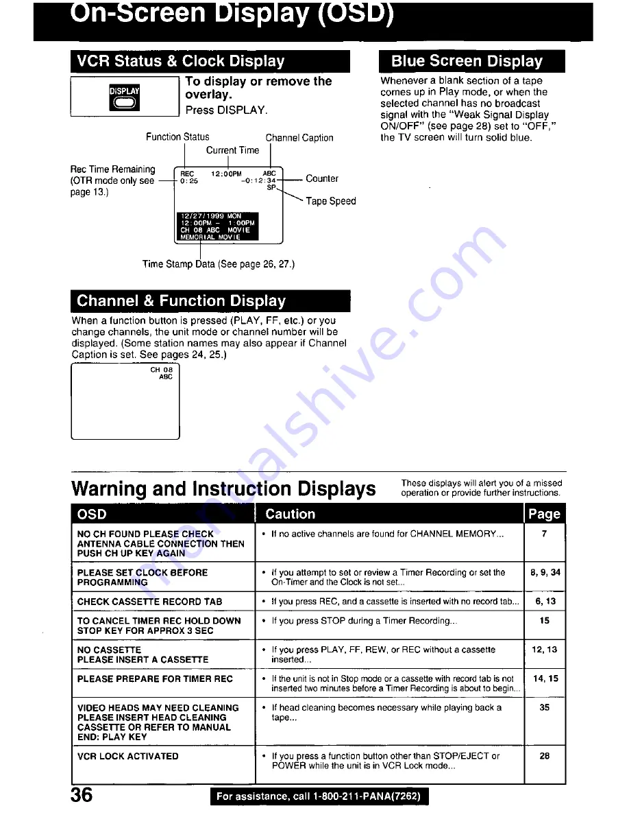 Quasar VV-1300 User Manual Download Page 36