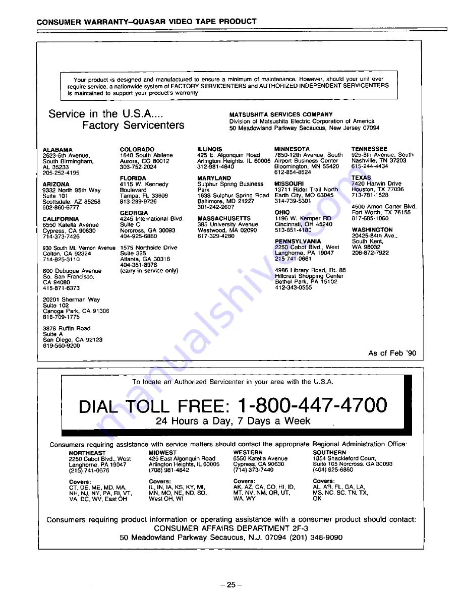 Quasar VV-8213 User Manual Download Page 26